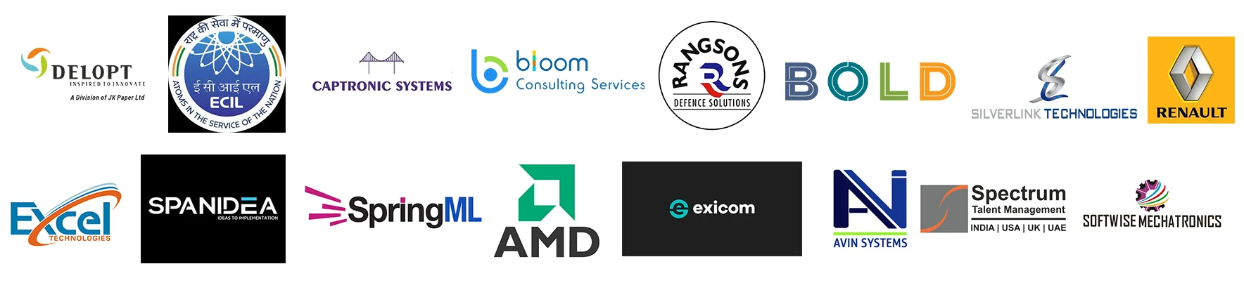 Recruiter group 9: AMD, ECIL, Renault and Rangsons